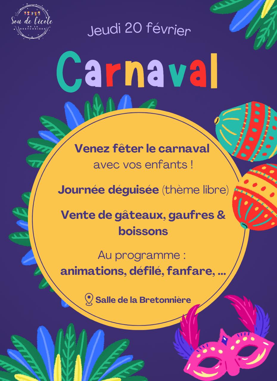 🎭✨ Venez fêter le Carnaval en famille ! ✨🎭