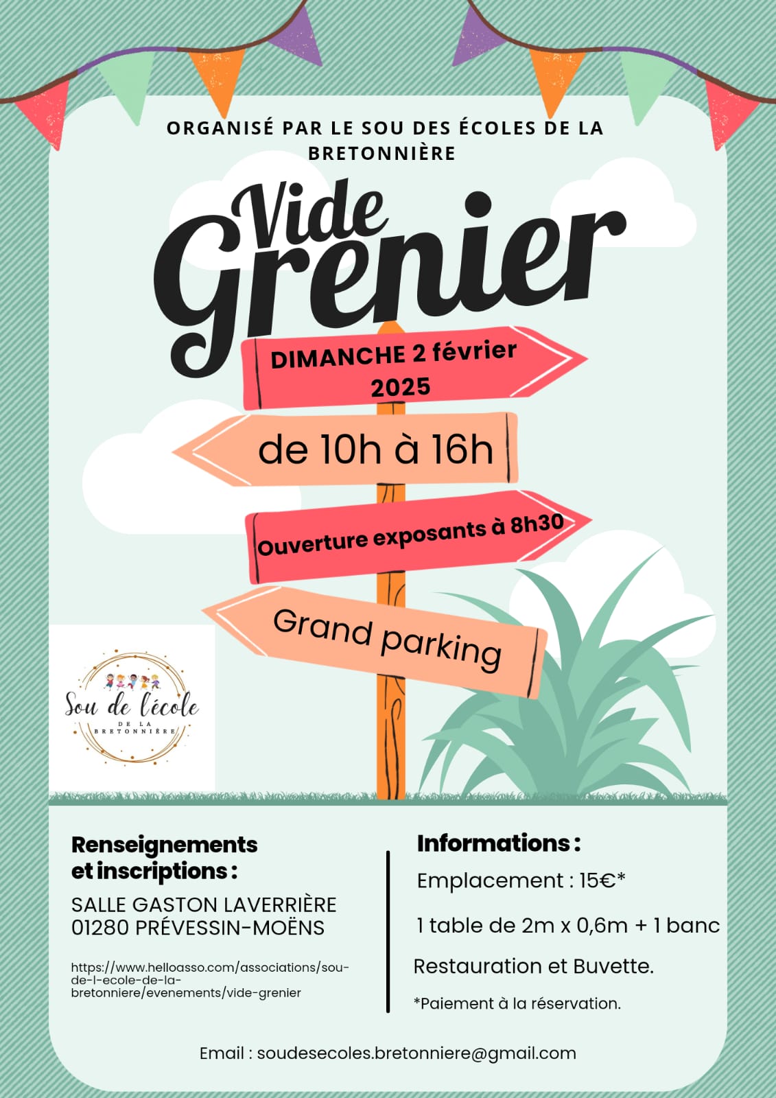 Premier vide-grenier de la Bretonnière